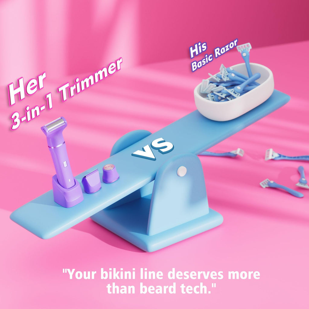 Painless Bikini Trimmer for Women – Smooth Skin in Seconds