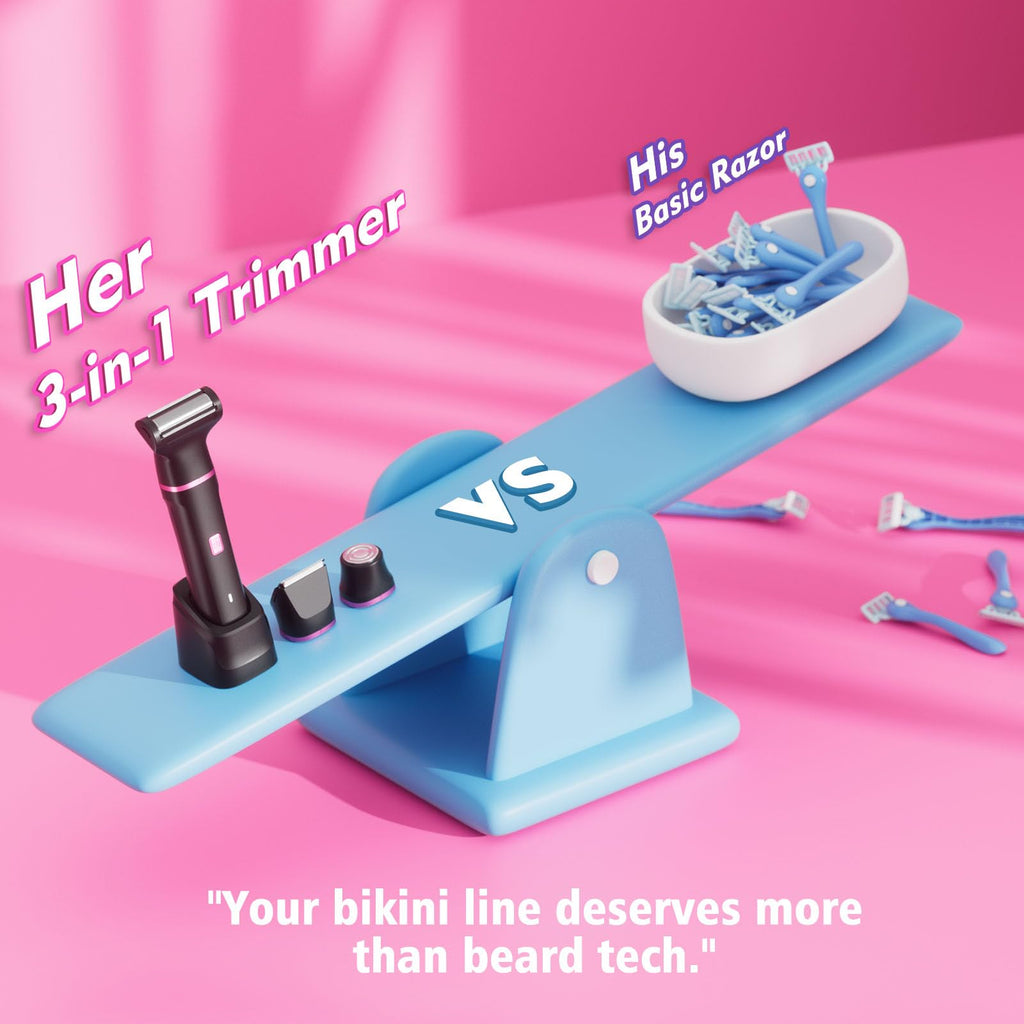 Painless Bikini Trimmer for Women – Smooth Skin in Seconds