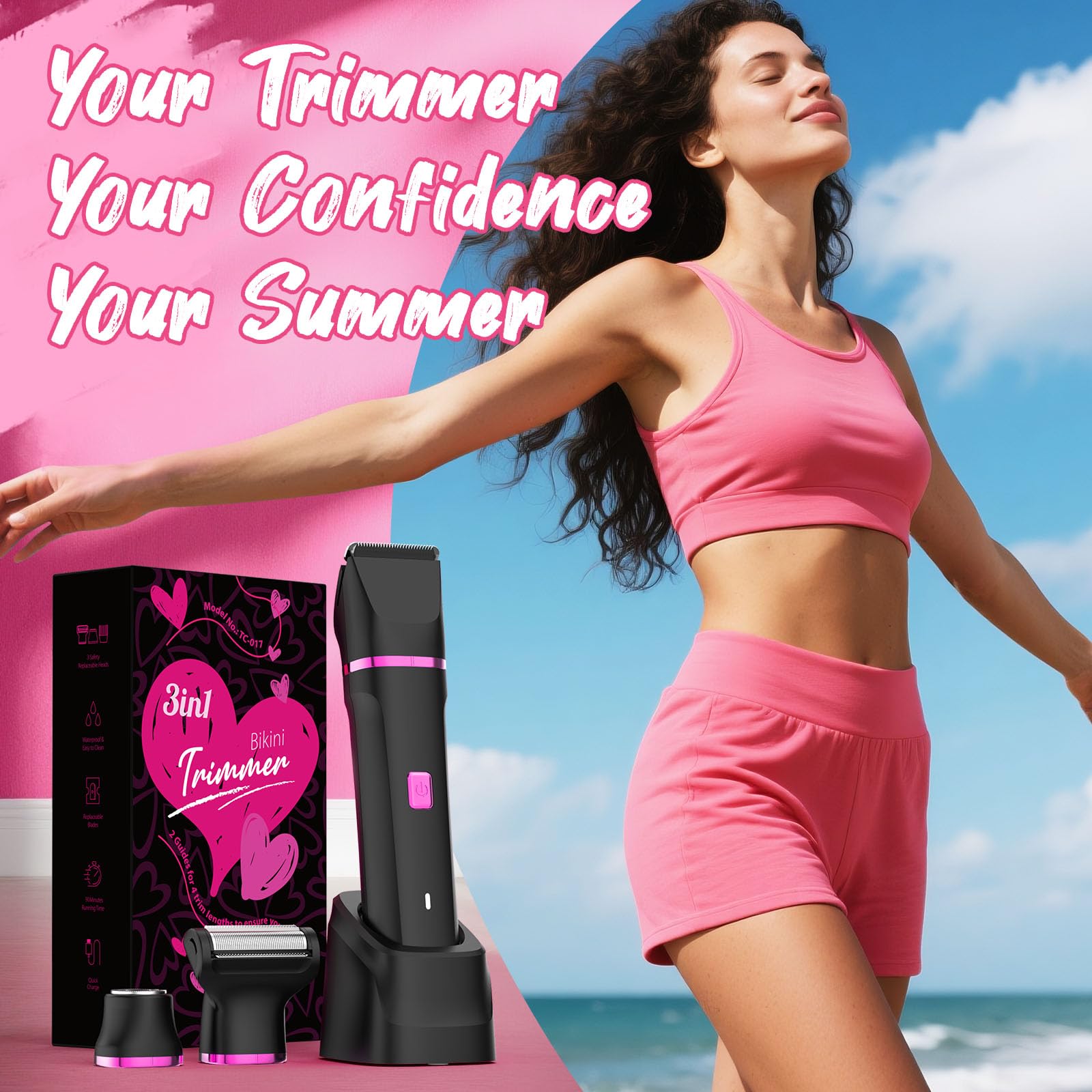 Painless Bikini Trimmer for Women – Smooth Skin in Seconds