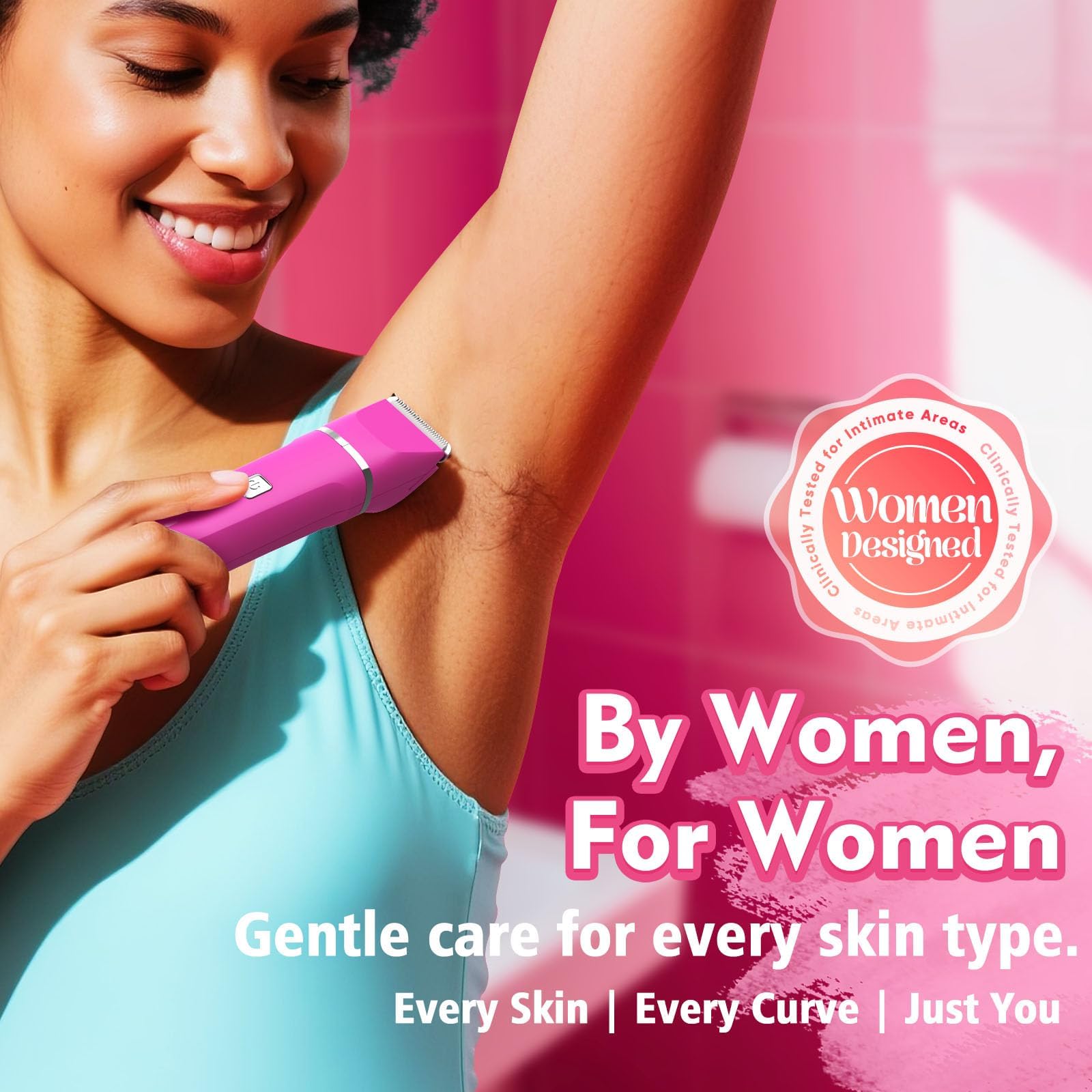 Painless Bikini Trimmer for Women – Smooth Skin in Seconds