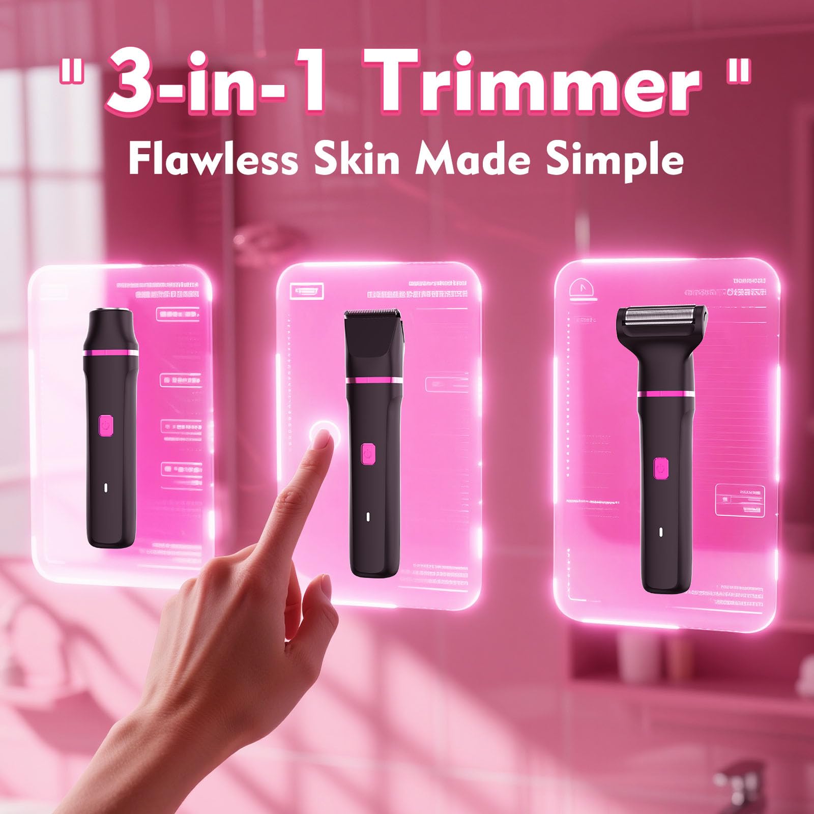 Painless Bikini Trimmer for Women – Smooth Skin in Seconds
