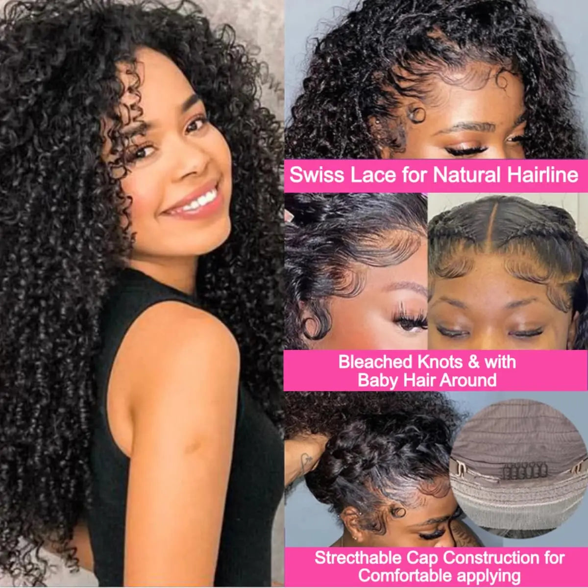 Afro Kinky Curly Wig (Glueless) – Natural Volume Hair”