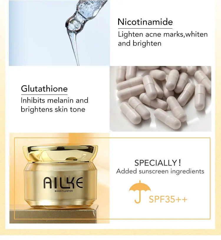 AILKE Dark Spot Corrector Cream SPF35+ – Brightening & Anti-Sun Korean Skincare
