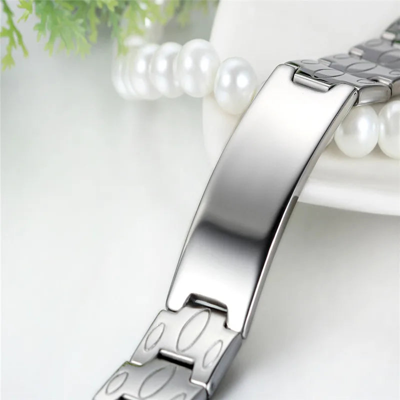 Men's Stainless Steel ID Bracelet – Bold 16mm Link Chain | Gold & Silver