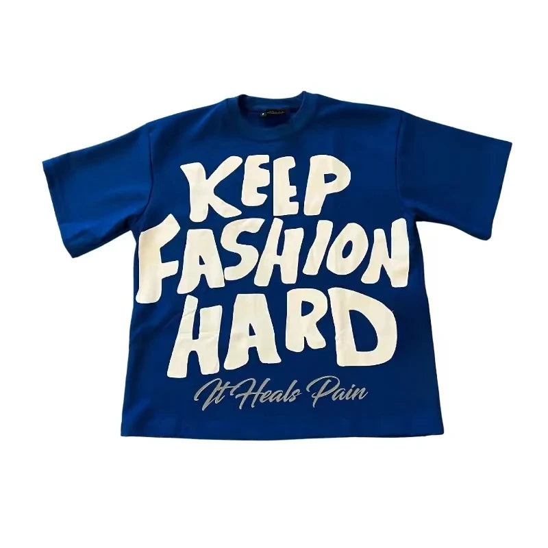 Y2K Graphic Cotton T-Shirt | Loose Casual Harajuku Couple Tops for Women & Men