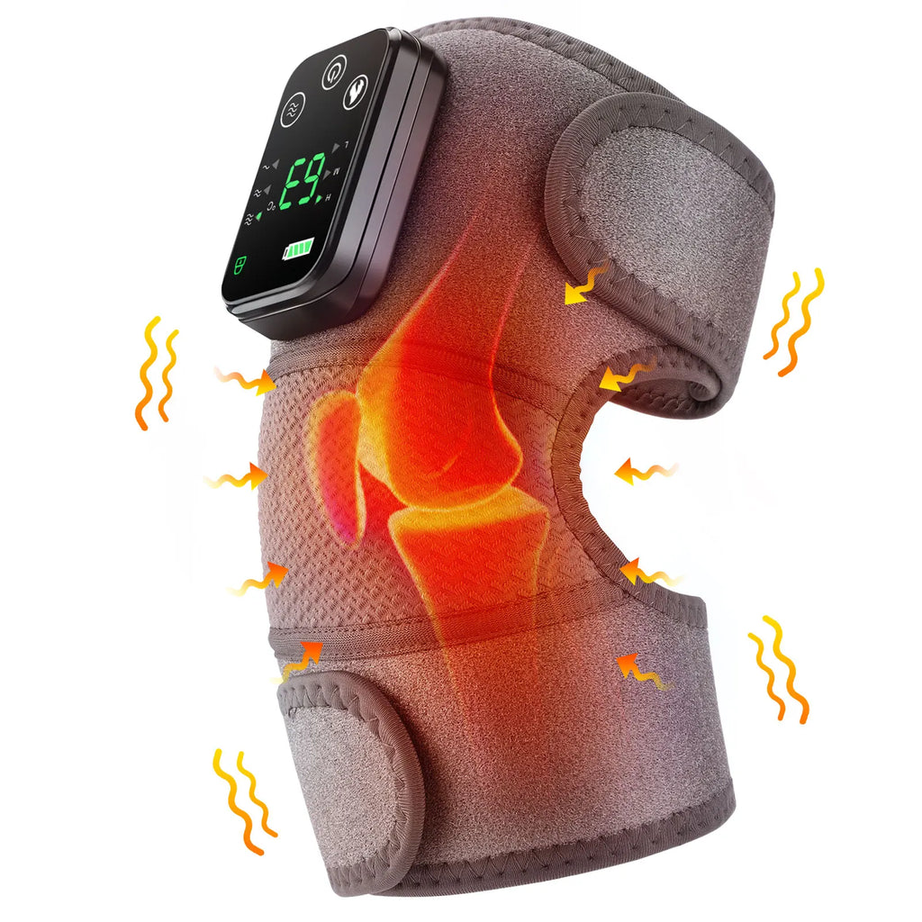 3-in-1 Electric Heating Knee Massager – Vibration Therapy for Knee, Shoulder & Elbow Pain Relief
