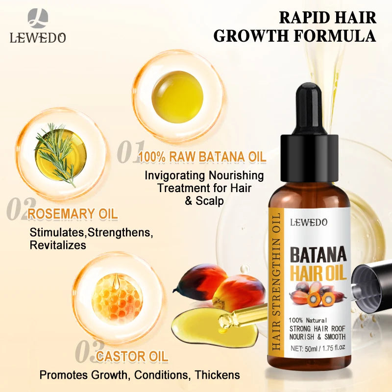 Batana Hair Growth Oil – Fast Regrowth & Repair for Thicker, Stronger Hair