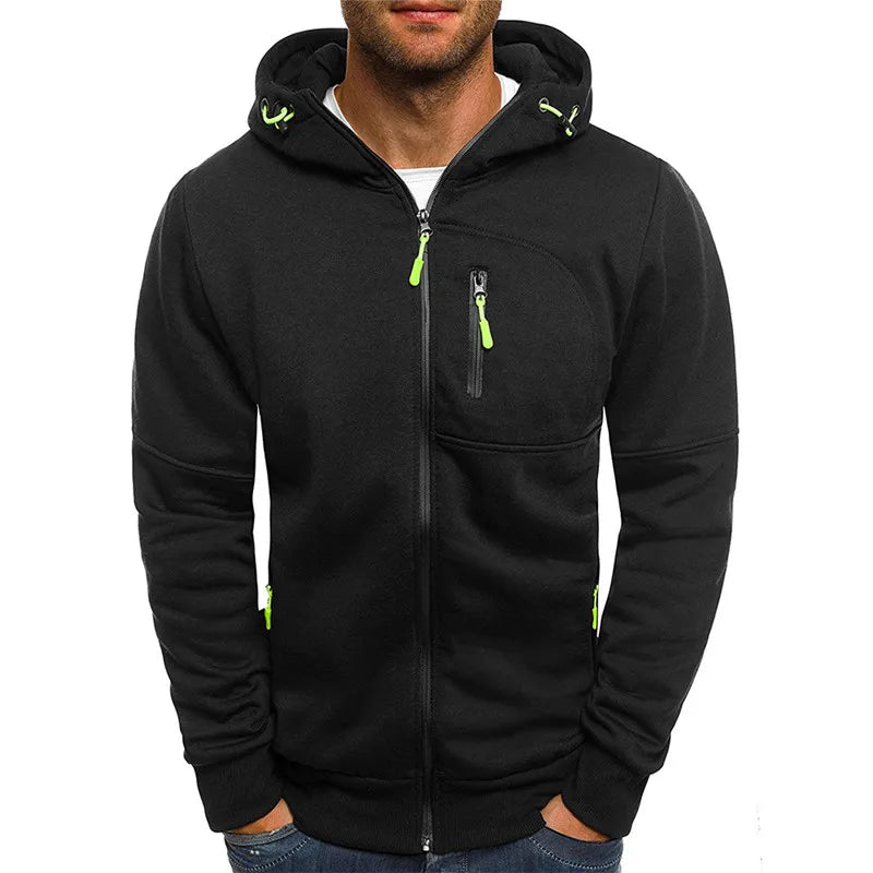 Men's Zip-Up Hoodie Jacket | Casual Sweatshirt Tracksuit | S-XL
