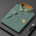 Men's Embroidered Cotton Polo Shirt