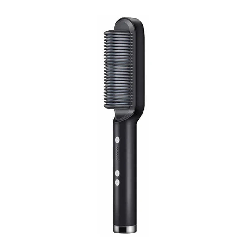 2-in-1 Hair Straightener Brush – Smooth & Straight Hair in Minutes