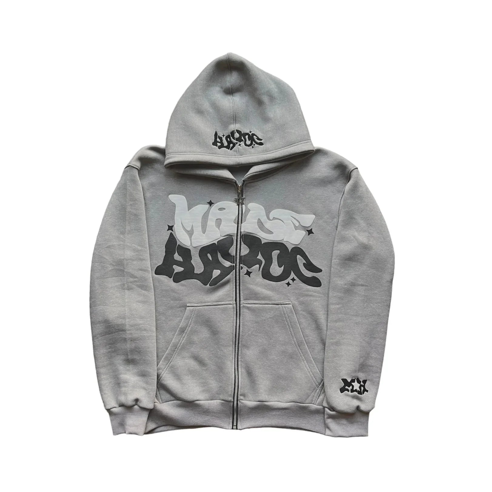Men's Y2K Zip-Up Hoodie | Retro American Graphic Streetwear Jacket