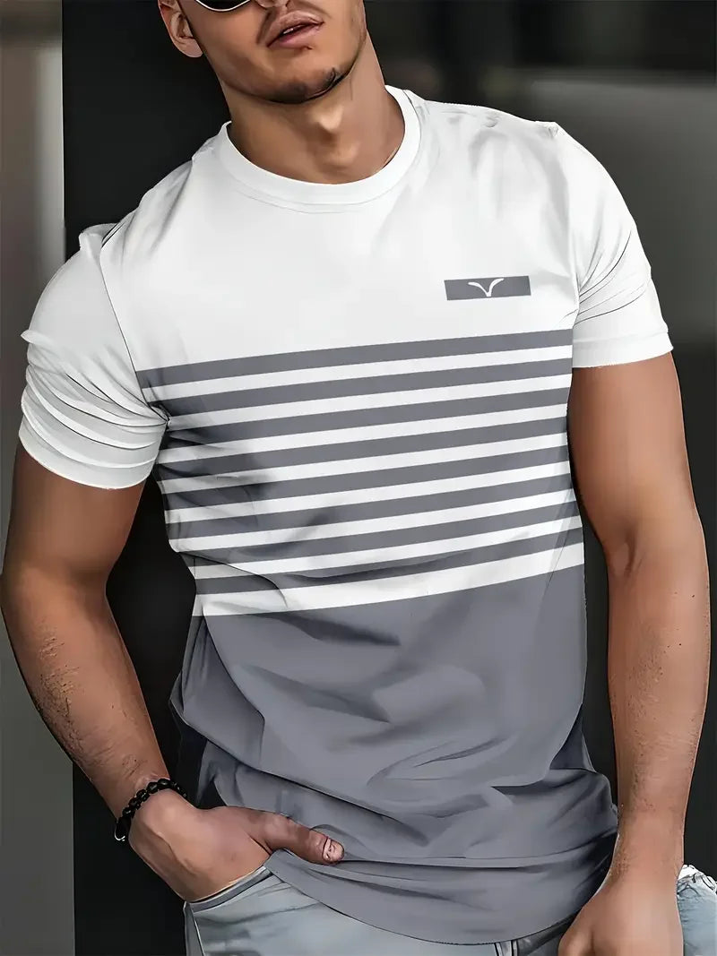 Men's 3D Print T-Shirt | Short Sleeve Graphic Tee | S-XL