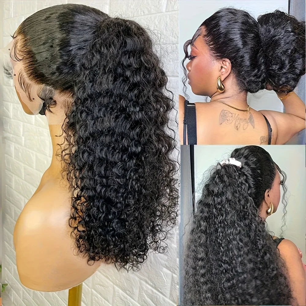 360 Full Lace Wig – Water Wave Brazilian Human Hair | Pre-Plucked & Bleached Knots