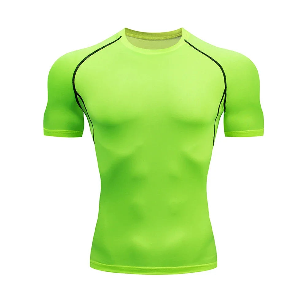 Men's Compression Gym T-Shirt | Quick Dry Workout Tee | S-XL