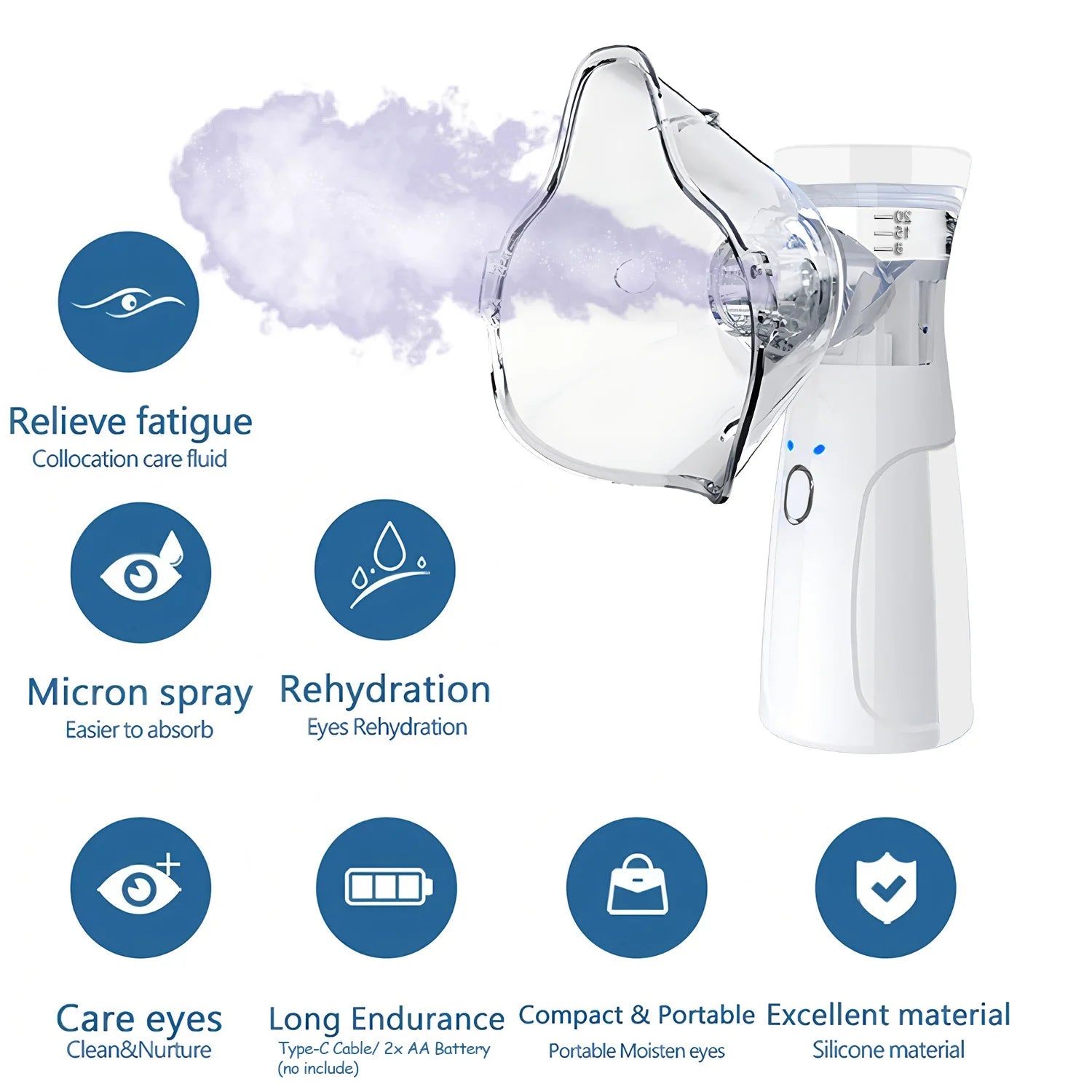 Mini Facial Steamer – Portable Nano Mist Face Hydration Device
