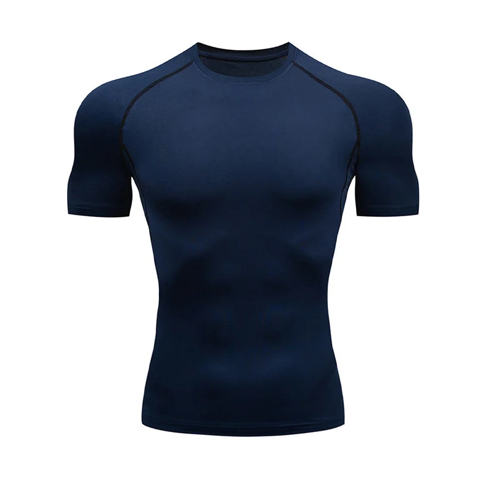 Men's Compression Gym T-Shirt | Quick Dry Workout Tee | S-XL