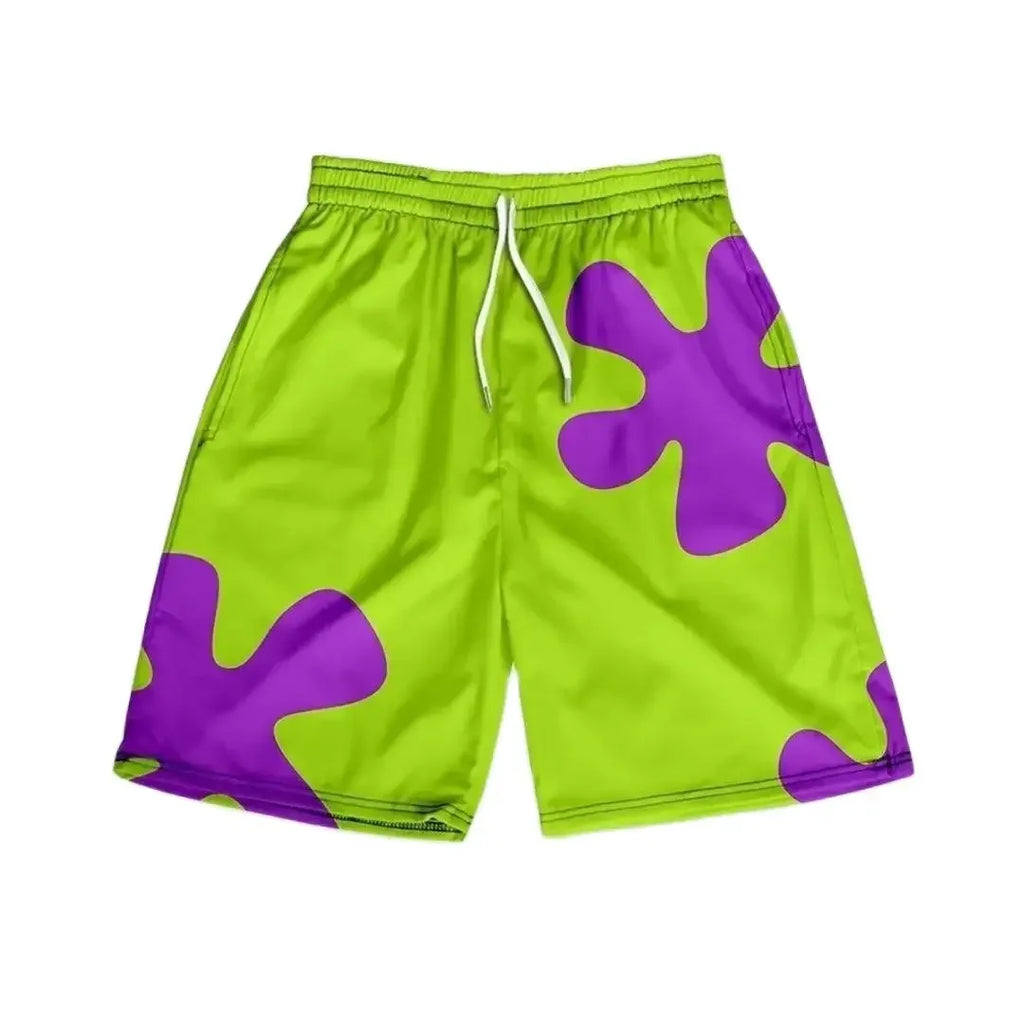 Men's Floral Beach Shorts | Slim Fit Casual Summer Vacation Shorts