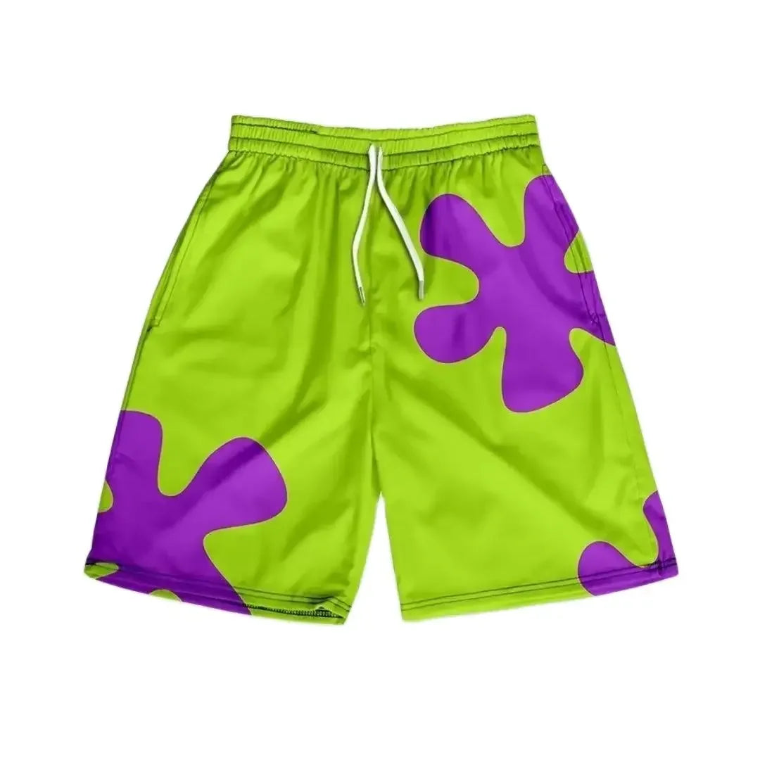 Men's Floral Beach Shorts | Slim Fit Casual Summer Vacation Shorts