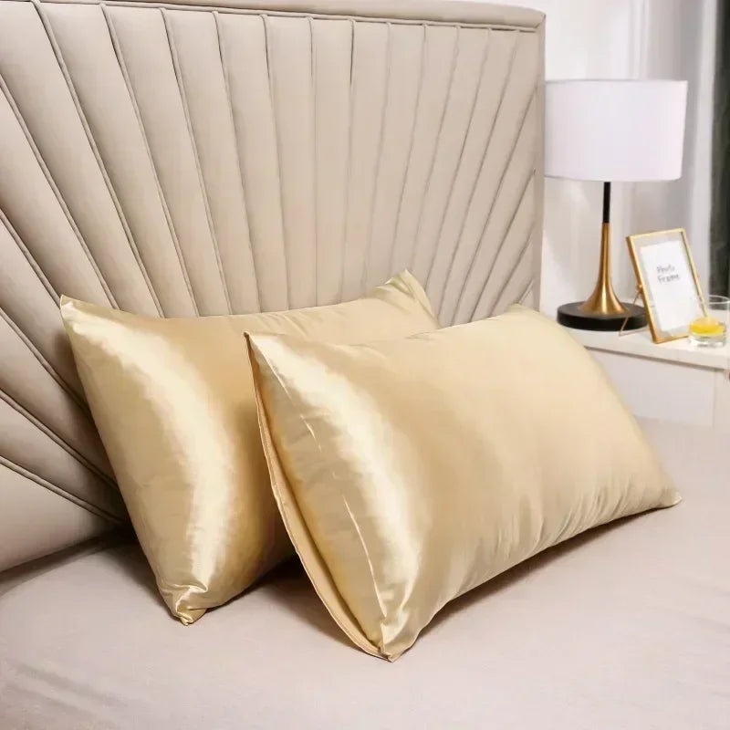 Silk Satin Pillowcase – Smooth Hair & Clear Skin While You Sleep