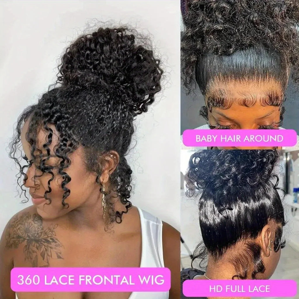 360 Full Lace Wig – Water Wave Brazilian Human Hair | Pre-Plucked & Bleached Knots