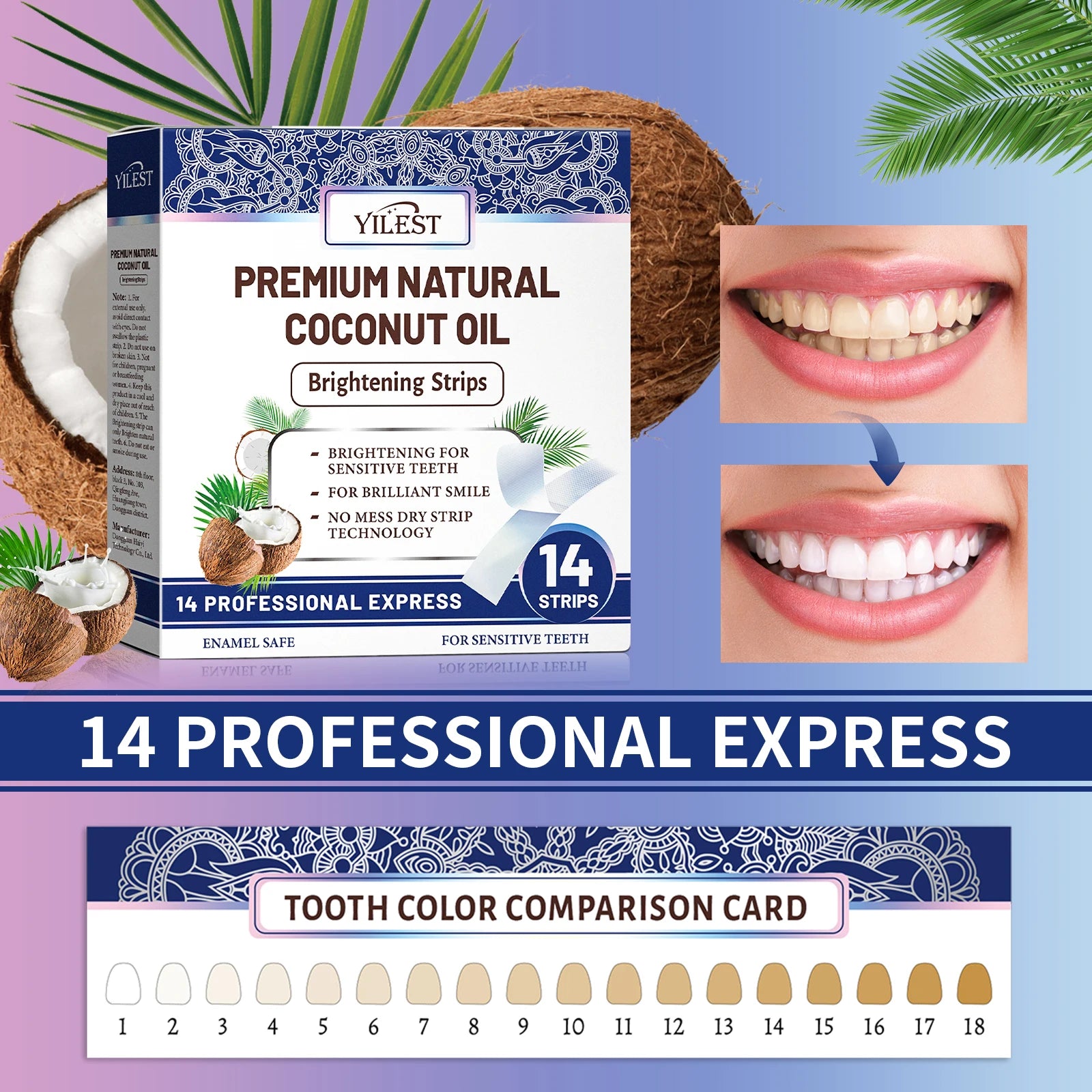 Instant Smile Whitening Strips – Remove Stains & Brighten Teeth Fast