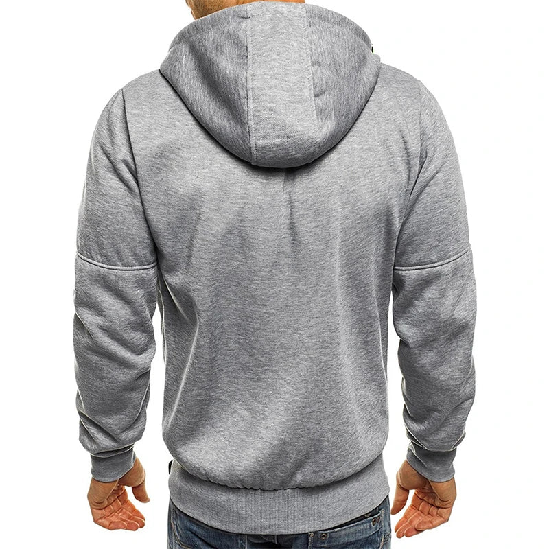 Men's Zip-Up Hoodie Jacket | Casual Sweatshirt Tracksuit | S-XL