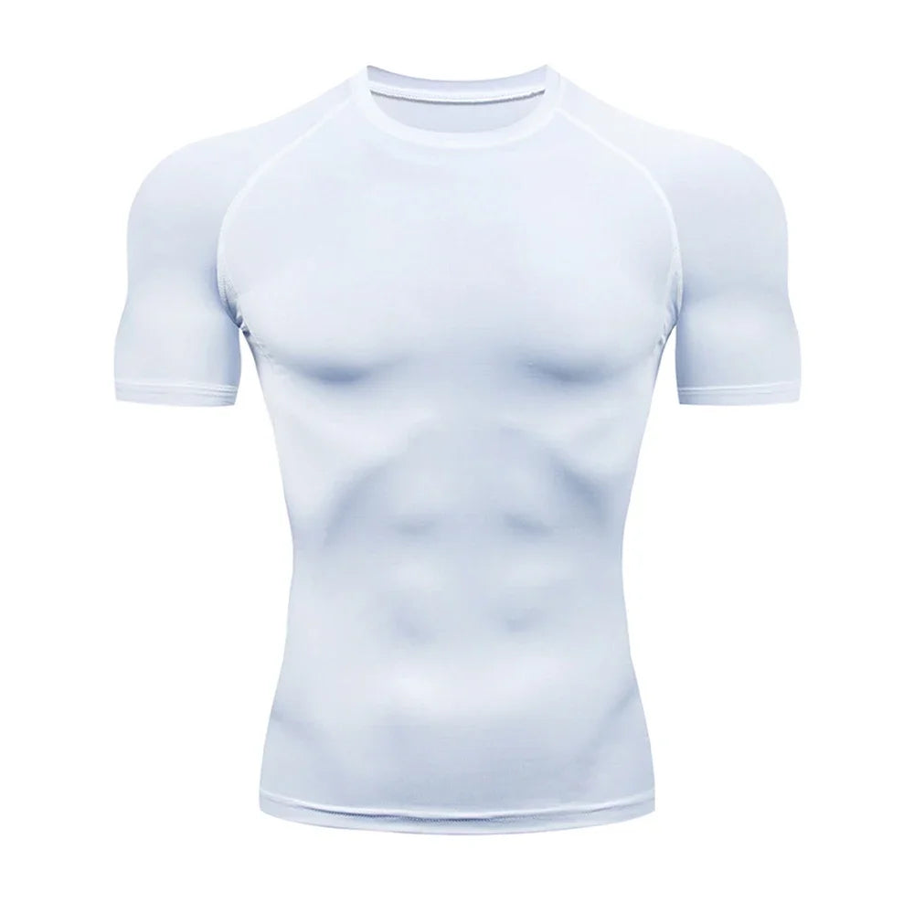 Men's Compression Gym T-Shirt | Quick Dry Workout Tee | S-XL