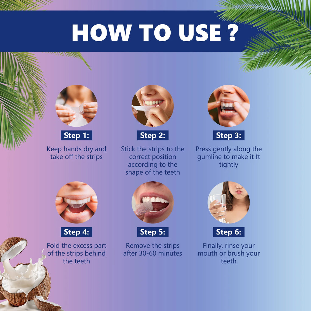 Instant Smile Whitening Strips – Remove Stains & Brighten Teeth Fast