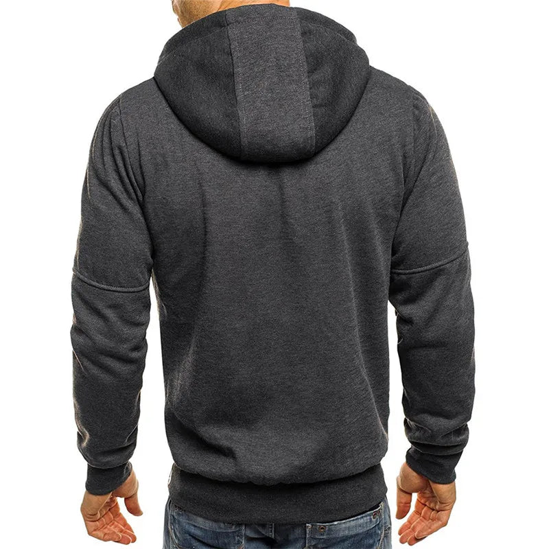 Men's Zip-Up Hoodie Jacket | Casual Sweatshirt Tracksuit | S-XL