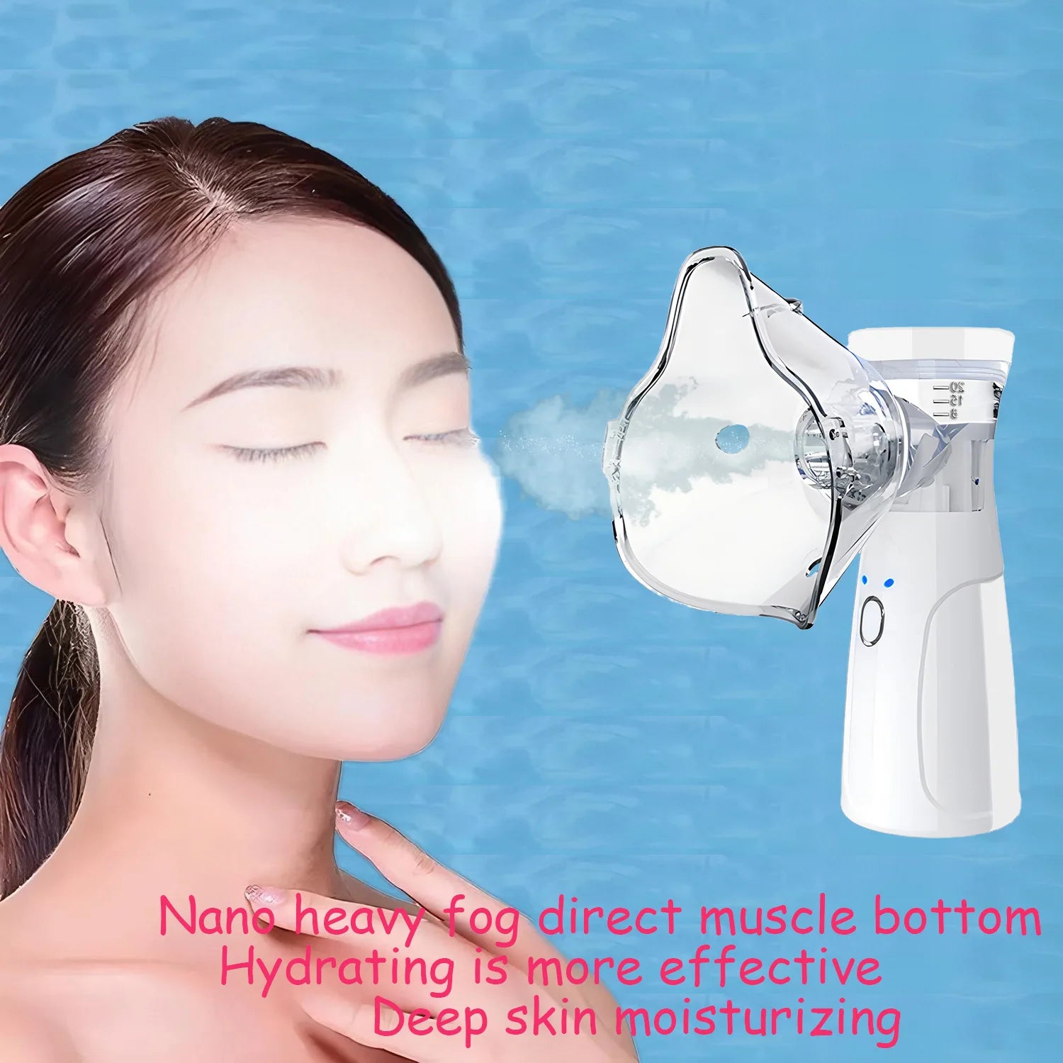 Mini Facial Steamer – Portable Nano Mist Face Hydration Device
