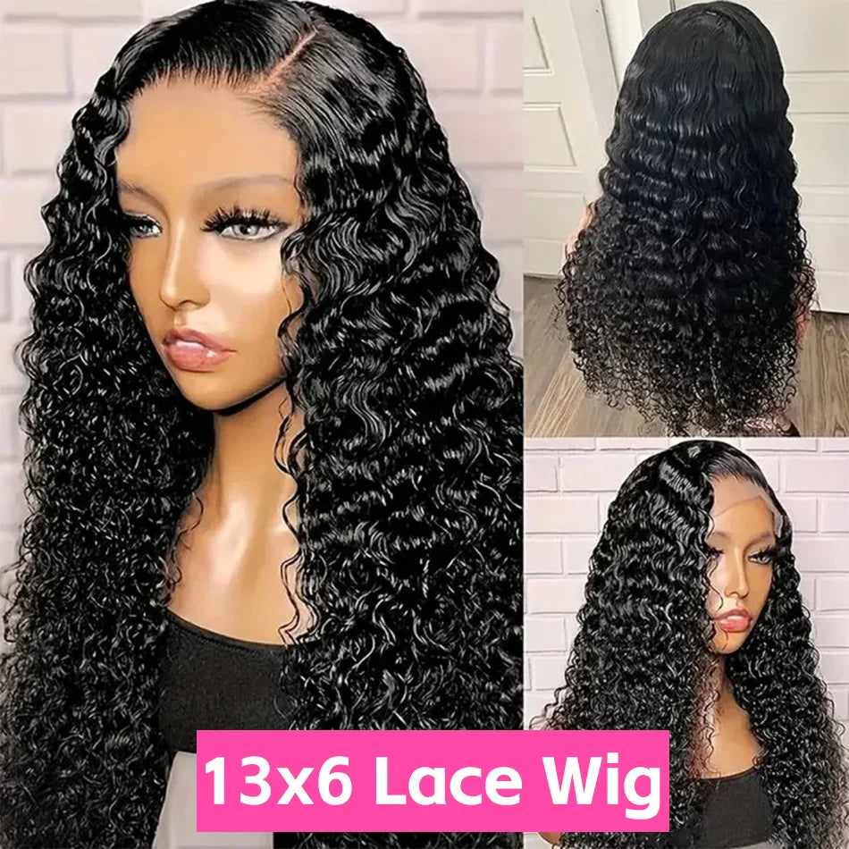 HD Lace Deep Wave Wig – Brazilian Human Hair | 13x4 / 13x6 / 360 Lace | Pre-Plucked for Black Women