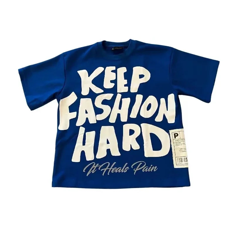 Y2K Graphic Cotton T-Shirt | Loose Casual Harajuku Couple Tops for Women & Men