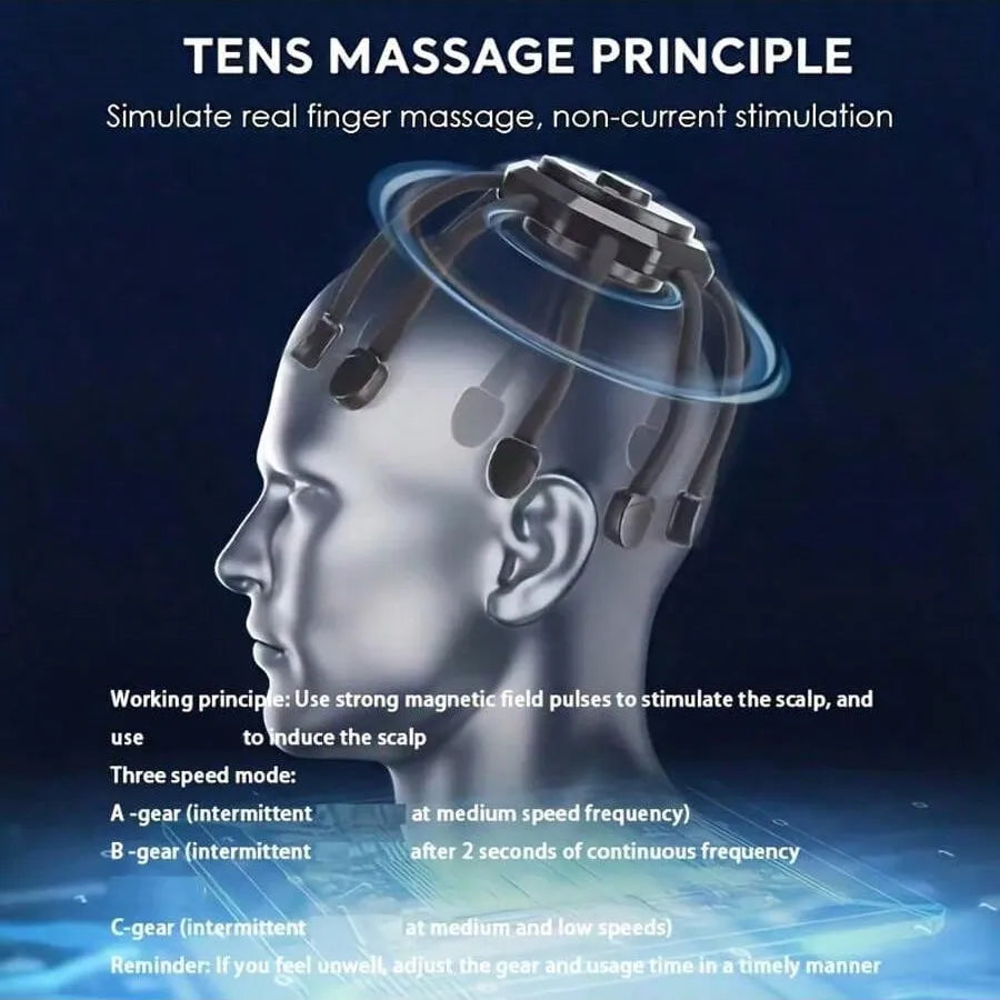 Electric Scalp Massager – Relaxing Head Massage & Hair Growth Tool