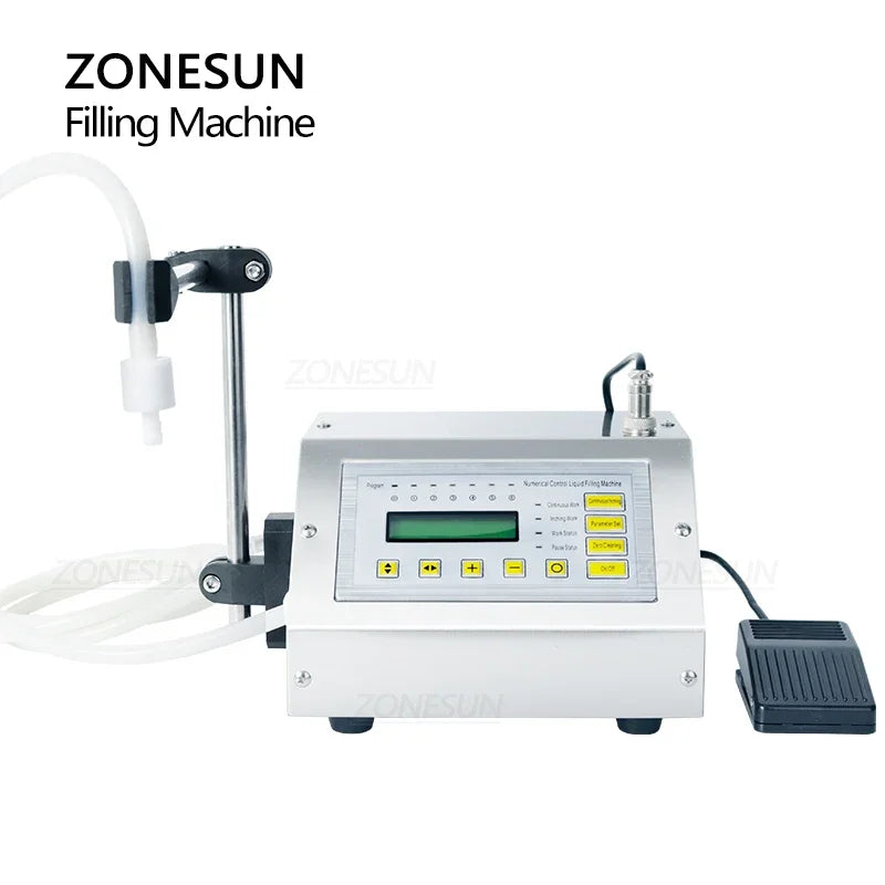 ZONESUN GFK-160A Automatic Liquid Filling Machine – 5 to 3500ml | Juice, Water, Cosmetics & More