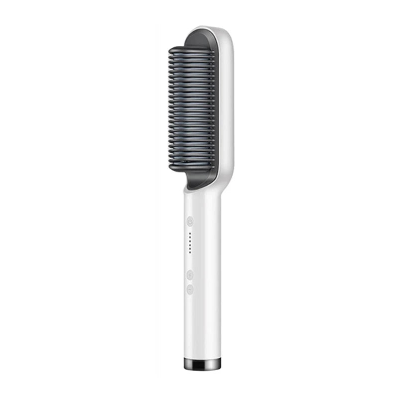 2-in-1 Hair Straightener Brush – Smooth & Straight Hair in Minutes