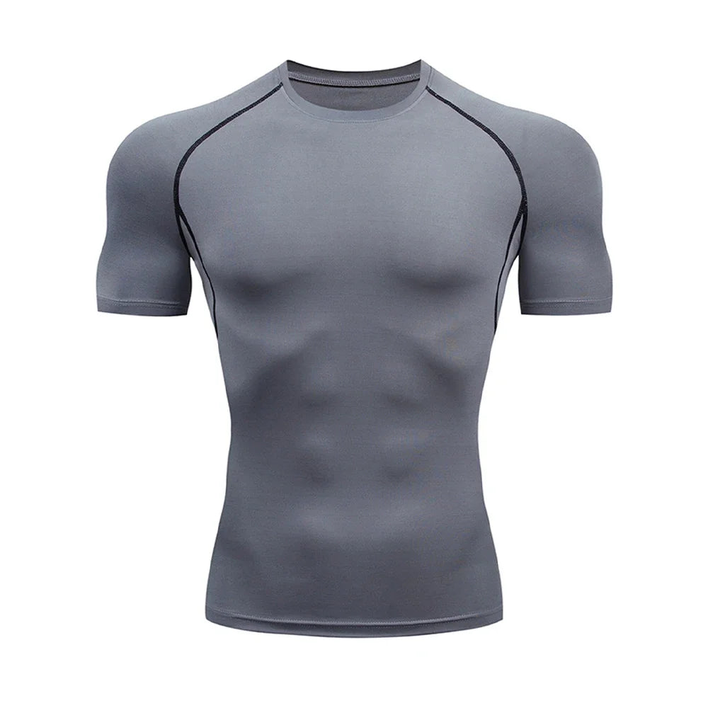 Men's Compression Gym T-Shirt | Quick Dry Workout Tee | S-XL
