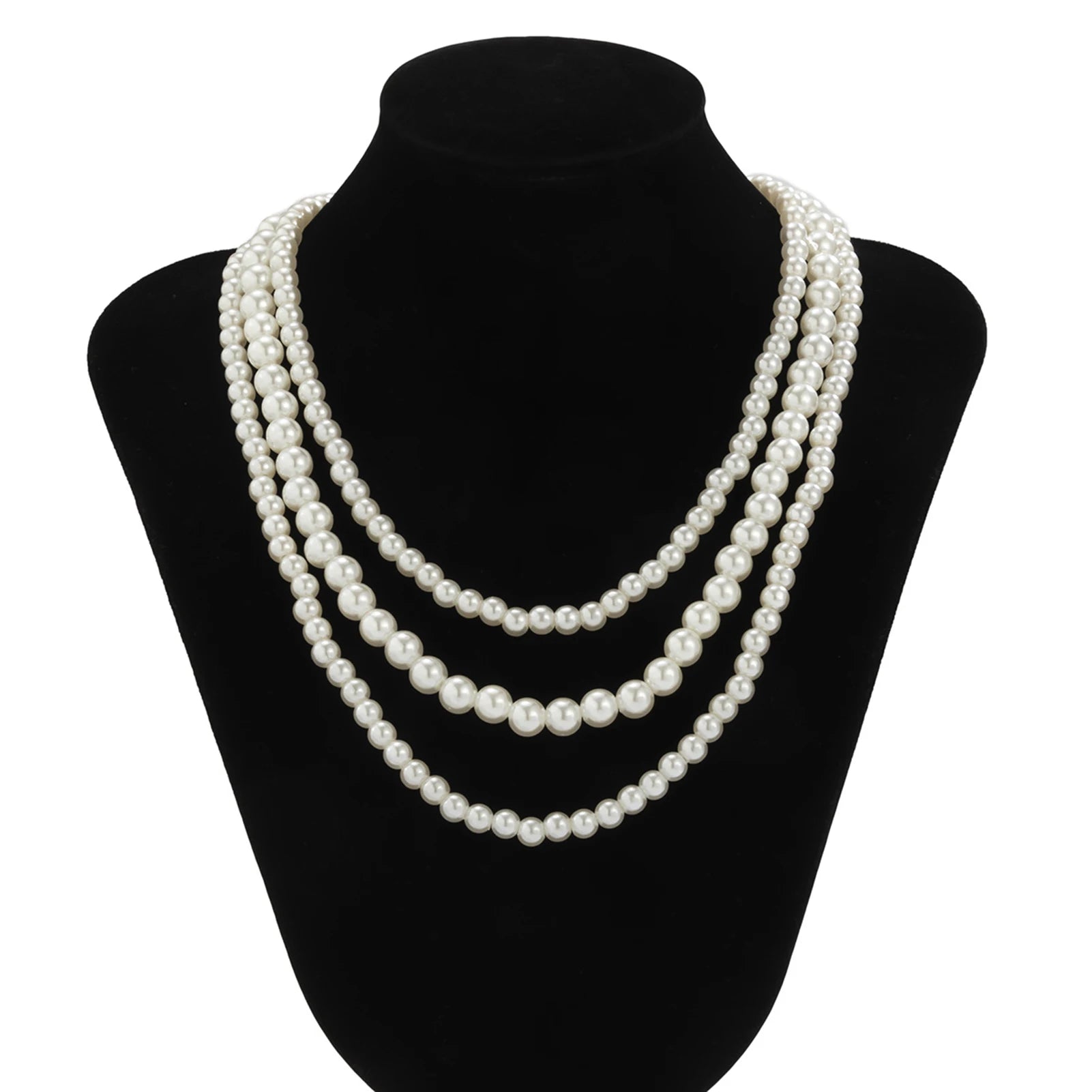 Bohemian Pearl Flower Pendant Necklace – Elegant Choker for Women