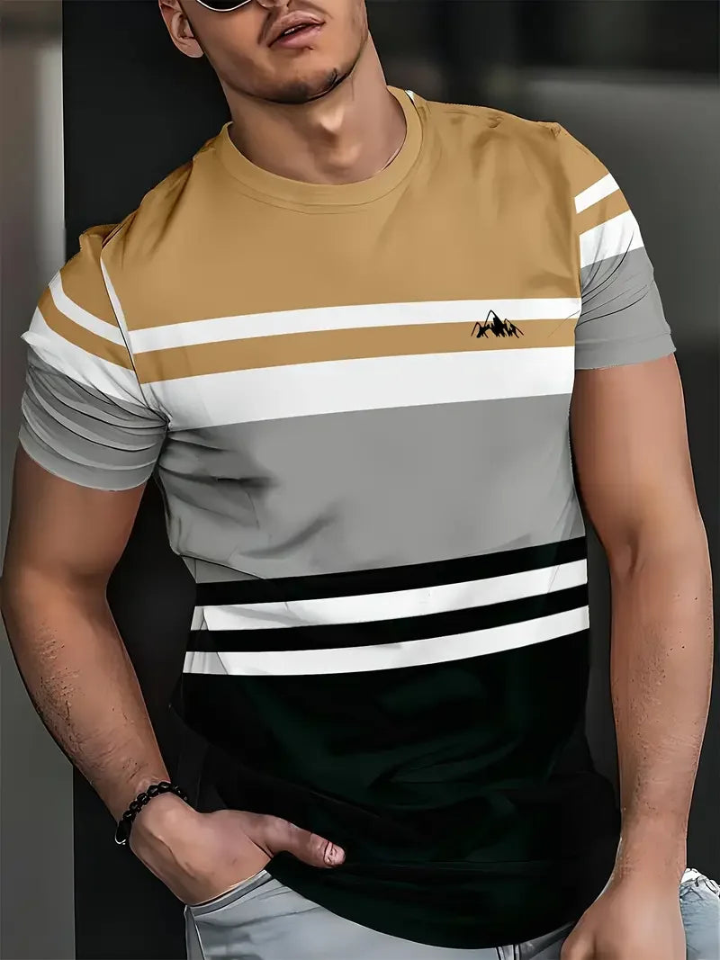Men's 3D Print T-Shirt | Short Sleeve Graphic Tee | S-XL