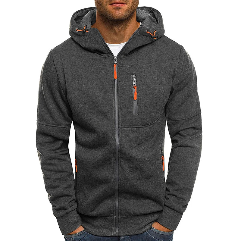 Men's Zip-Up Hoodie Jacket | Casual Sweatshirt Tracksuit | S-XL
