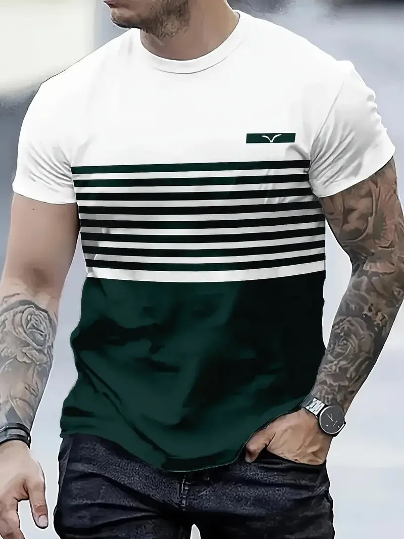 Men's 3D Print T-Shirt | Short Sleeve Graphic Tee | S-XL