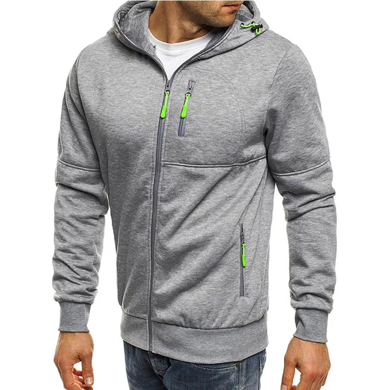 Men's Zip-Up Hoodie Jacket | Casual Sweatshirt Tracksuit | S-XL