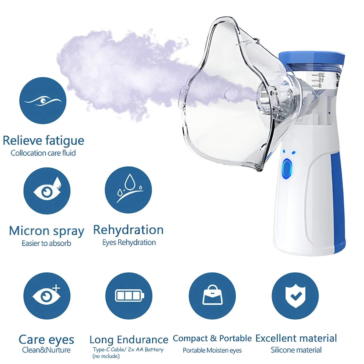 Mini Facial Steamer – Portable Nano Mist Face Hydration Device