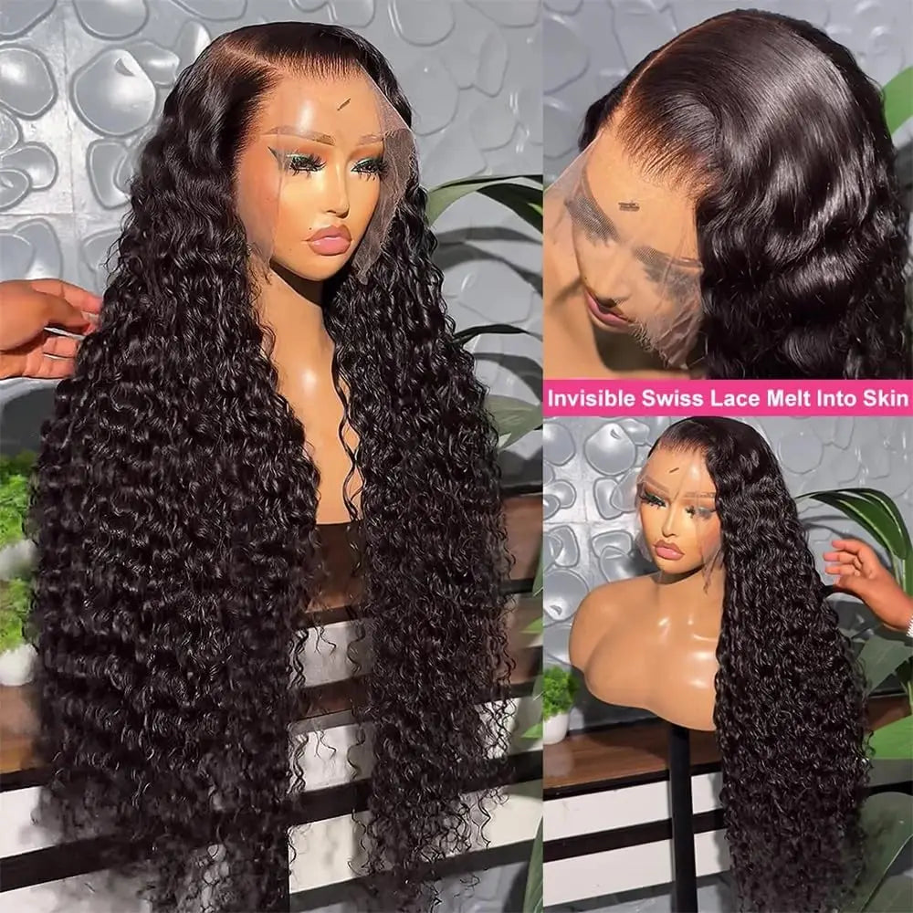 HD Lace Deep Wave Wig – Brazilian Human Hair | 13x4 / 13x6 / 360 Lace | Pre-Plucked for Black Women